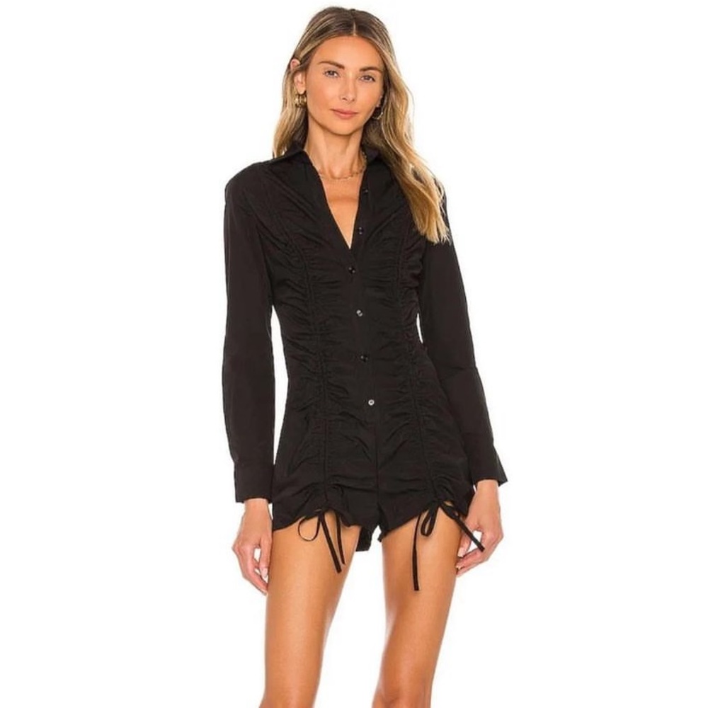 REVOLVE Superdown Candice ruched romper size XS